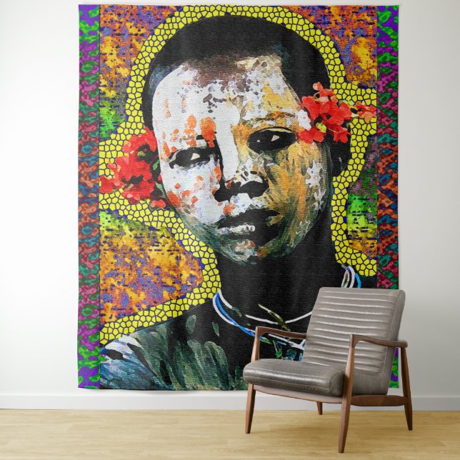 Afrocentric Tribal Religious Tapestry (In Situ)