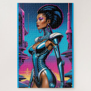 Afrofuturism Four Ken Gage Sci-Fi Jigsaw Puzzle
