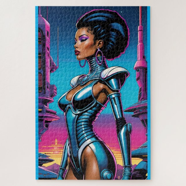 Afrofuturism Four Ken Gage Sci-Fi Jigsaw Puzzle (Vertical)