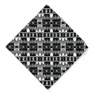 Afrofuturist Pattern Gray Bandana