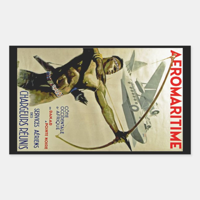 Afromaritime Rectangular Sticker (Front)