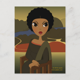 Afro'na Lisa Postcard