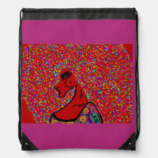 AfroQueen Drawstring Backpack