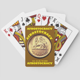 AFROSTOCRACY CARDS. Sheriff Poker Cards