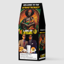 AFROSTOCRACY Coffee, 12oz Bag, Dark Roast, Flath
