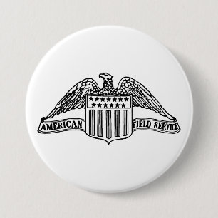 AFS Logo 1947 Round Button, Large, 3 Inch Button