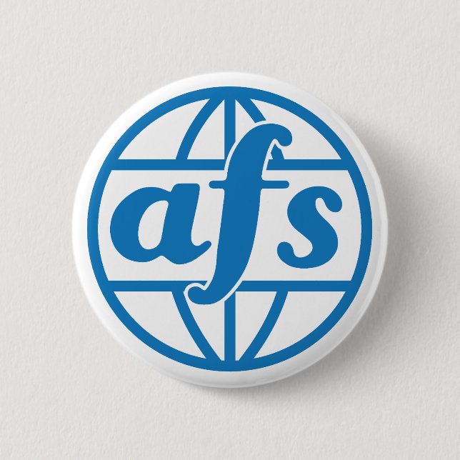 AFS Logo 1972 Round Button, Large, 3 Inch Button (Front)