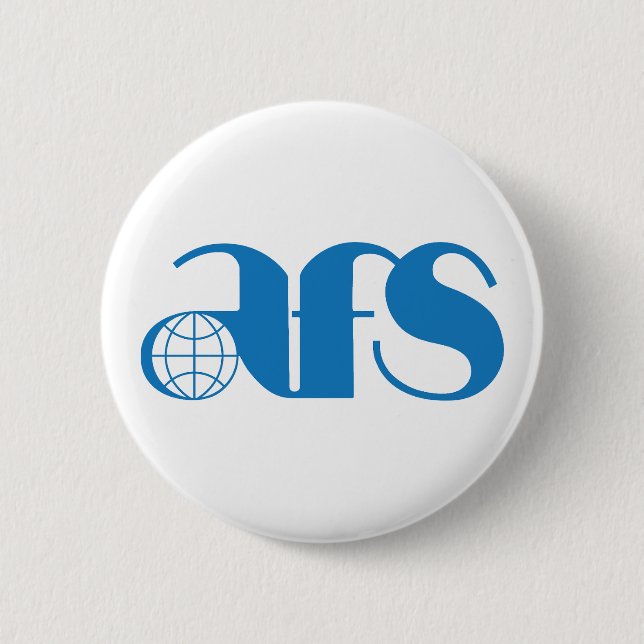 AFS Logo 1976 Round Button, Large, 3 Inch Button (Front)
