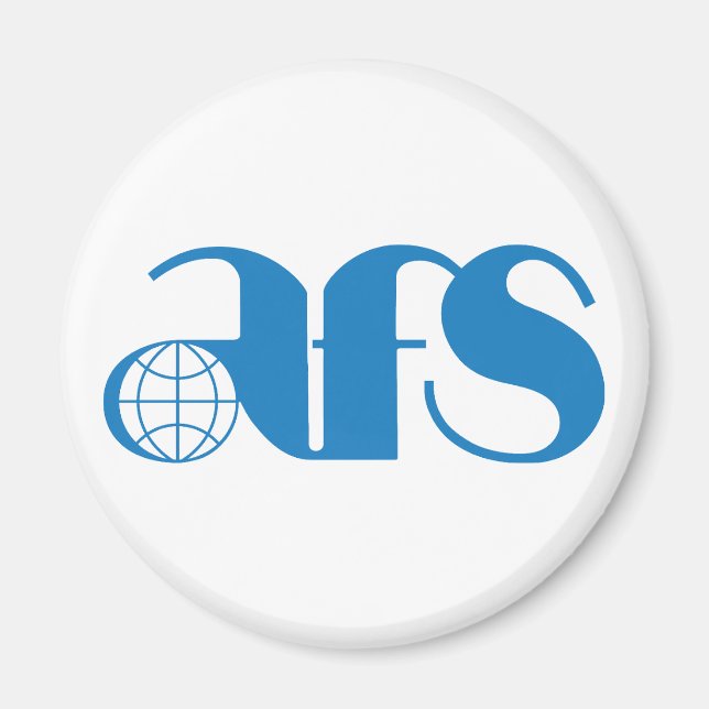 AFS Logo 1976 Standard, 2¼ Inch Circle Magnet (Front)