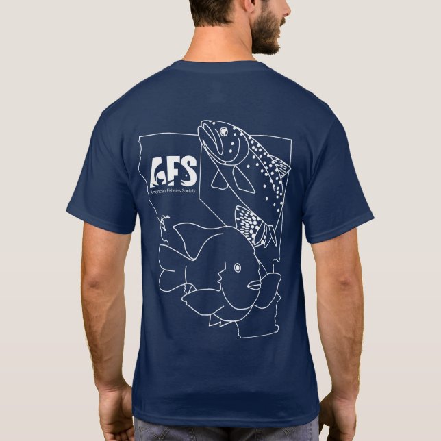 AFS White Comic Sans Logo T-Shirt (Back)