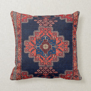 Afshar Kerman South Persian Rug Print Throw Pillow