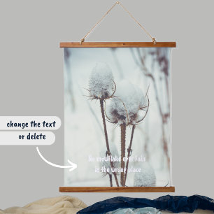 After a snowfall hanging tapestry