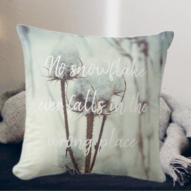 After a snowfall throw pillow (Creator Uploaded)