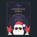 After Christmas Santa Party  Invitation<br><div class="desc">Lots of days between Christmas and New Year's Day to celebrate the season. Invite friends to an "After Christmas Party" with this jazzy invitation. The card is easy to customize with your wording, font and font color. Not exactly what you're looking for? All our products can be custom designed to...</div>
