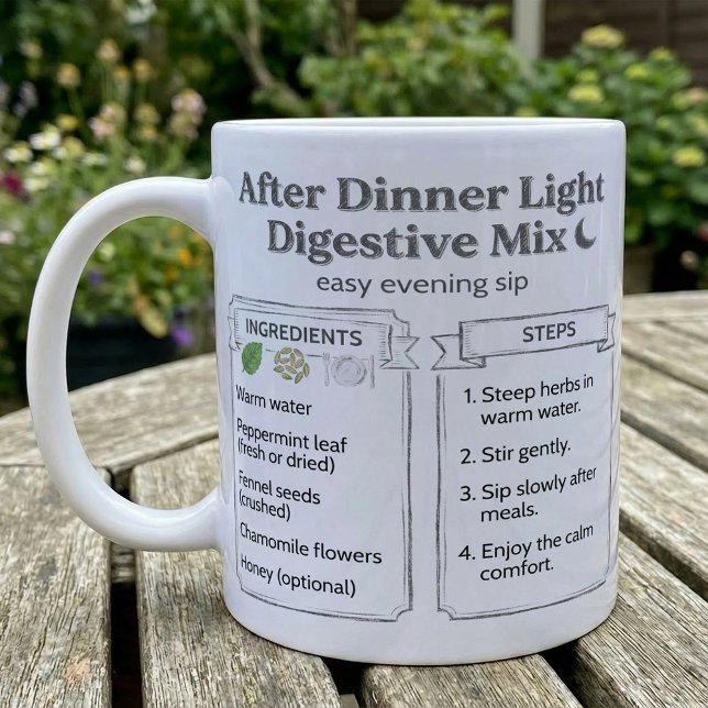 After Dinner Digestive Tea Recipe Coffee Mug (Creator Uploaded)