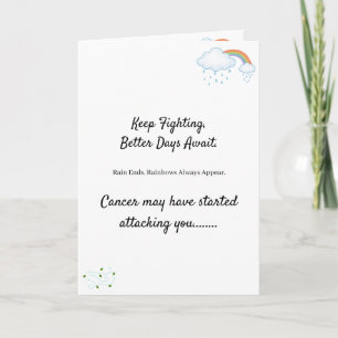 After Every Rain Comes a Rainbow– Beat Cancer Card
