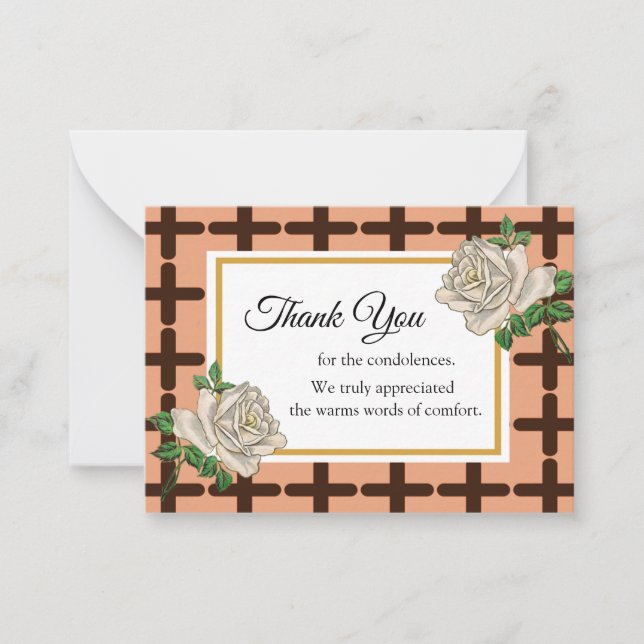 After Funeral Thank You Note Card (Front)