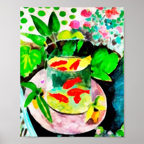 after Henri Matisse The Goldfish digital drawing Poster