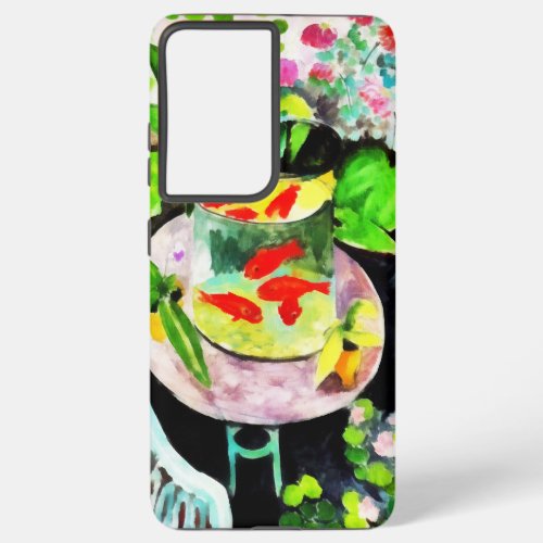 after Henri Matisse The Goldfish digital drawing Samsung Galaxy S21 Ultra Case
