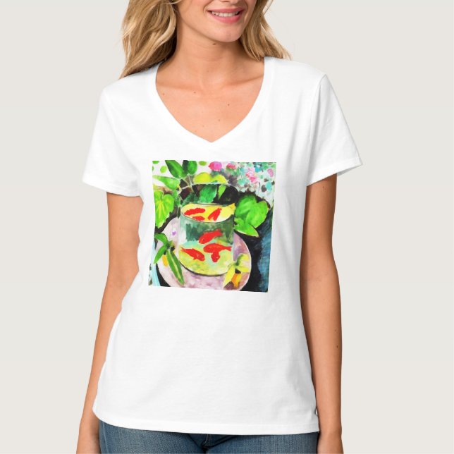 after Henri Matisse, The Goldfish, digital drawing T-Shirt (Front)