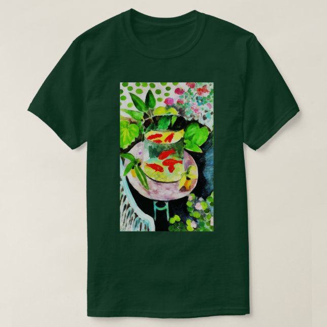 after Henri Matisse, The Goldfish, digital drawing T-Shirt (Design Front)