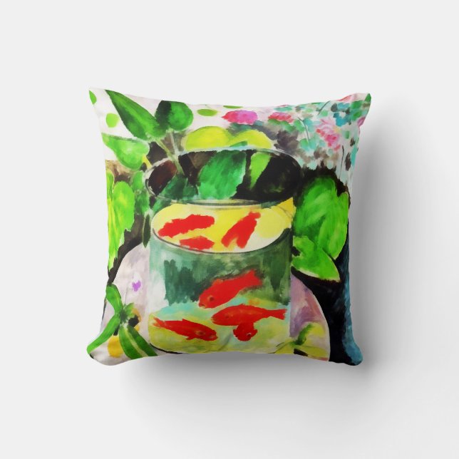 after Henri Matisse, The Goldfish, digital drawing Throw Pillow (Front)