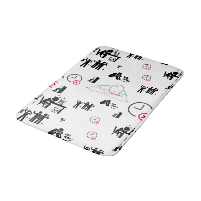 After Hours Bath Mat | Relatable Bathroom Style (Angled)