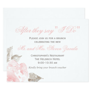 After I Do Cards | Pink Watercolor Roses
