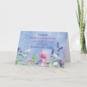 After Kidney Surgery Get Well Wildflowers Card