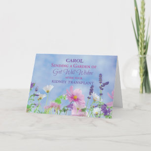 After Kidney Transplant Get Well Wildflowers Card