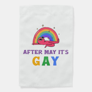 After May It's Gay Funny LGBT Pride Month  Garden Flag