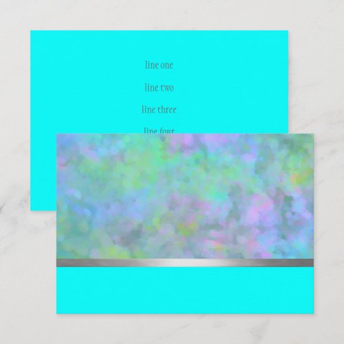 Bat Mitzvah Abstract Design in Turquoise Invites