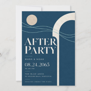 After Party Invitation Coastal Editorial Aegean