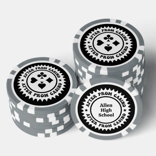 After Prom Custom Poker Chips