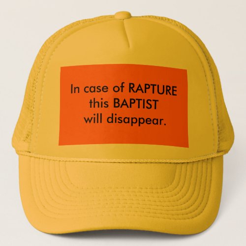 After Rapture Baptist Hat
