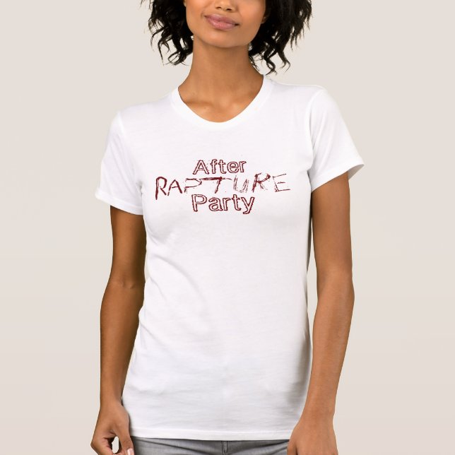 AFTER RAPTURE PARTY (vintage female) T-Shirt (Front)