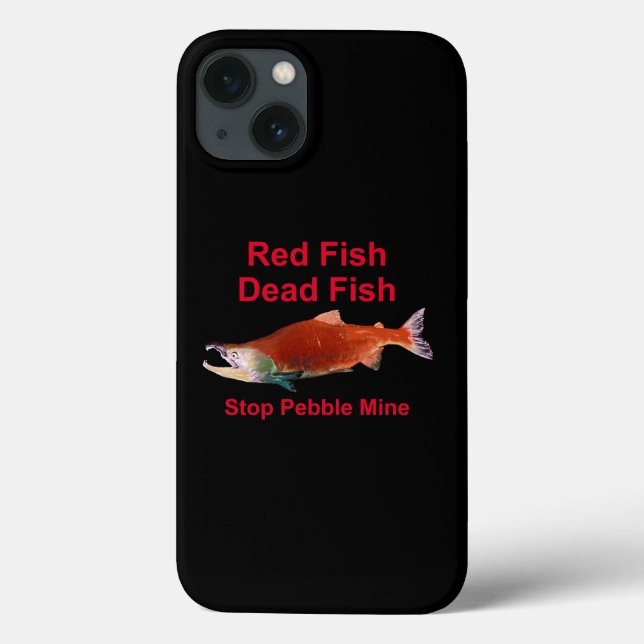 After Salmon - Stop Pebble Mine Case-Mate iPhone Case (Back)