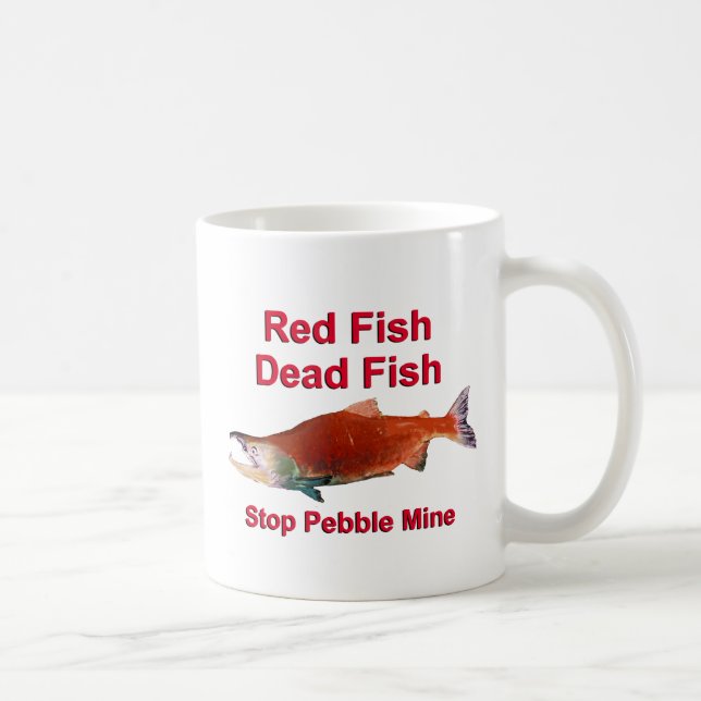 After Salmon - Stop Pebble Mine Coffee Mug (Right)