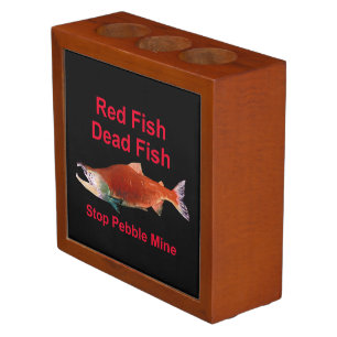 After Salmon - Stop Pebble Mine Desk Organizer