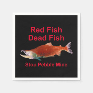 After Salmon - Stop Pebble Mine Napkins