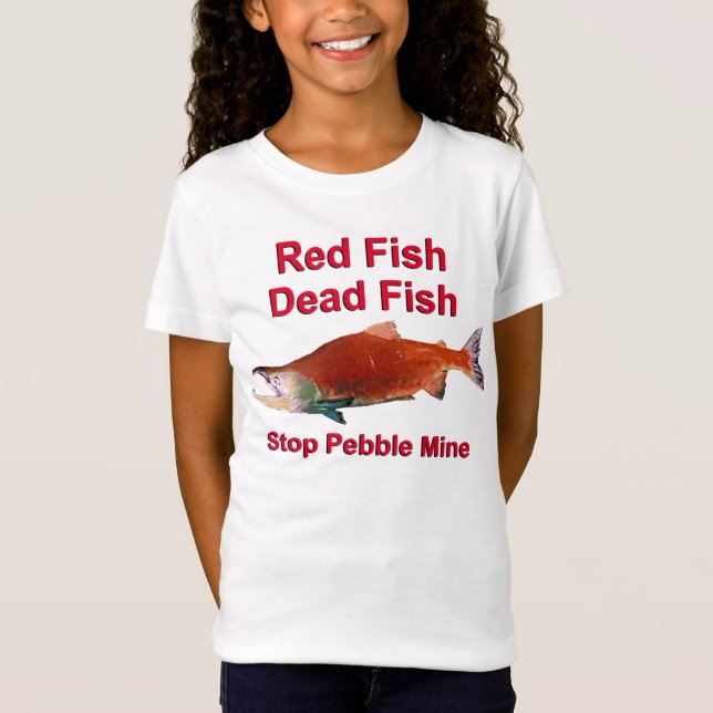After Salmon - Stop Pebble Mine T-Shirt (Front)