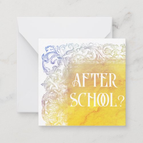  AFTER SCHOOL AP63 Relationship Flat Note Card
