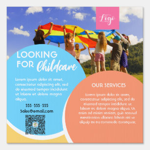 after school childcare babysitter daycare kinder f sign