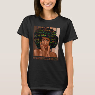 After School Coordinator Afro African American Wom T-Shirt
