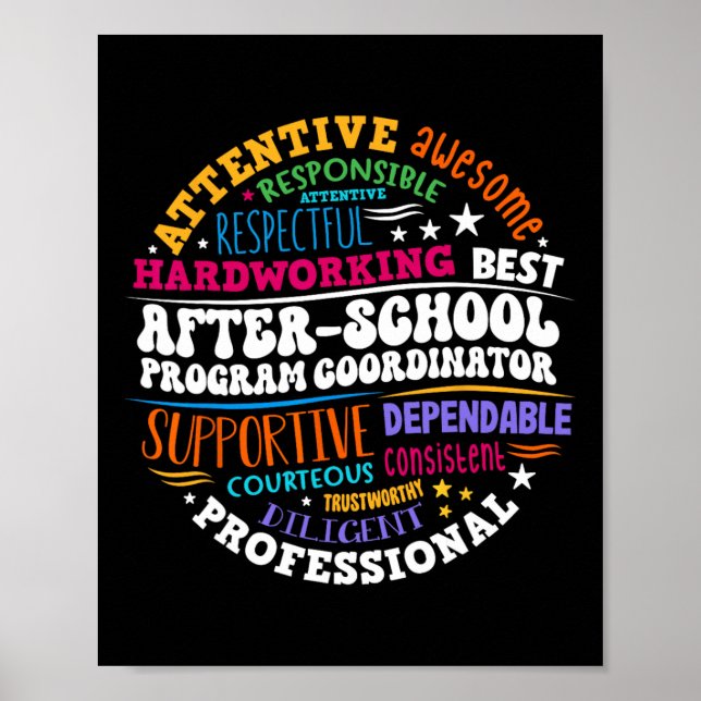 After School Program Coordinator Week Back To Scho Poster (Front)