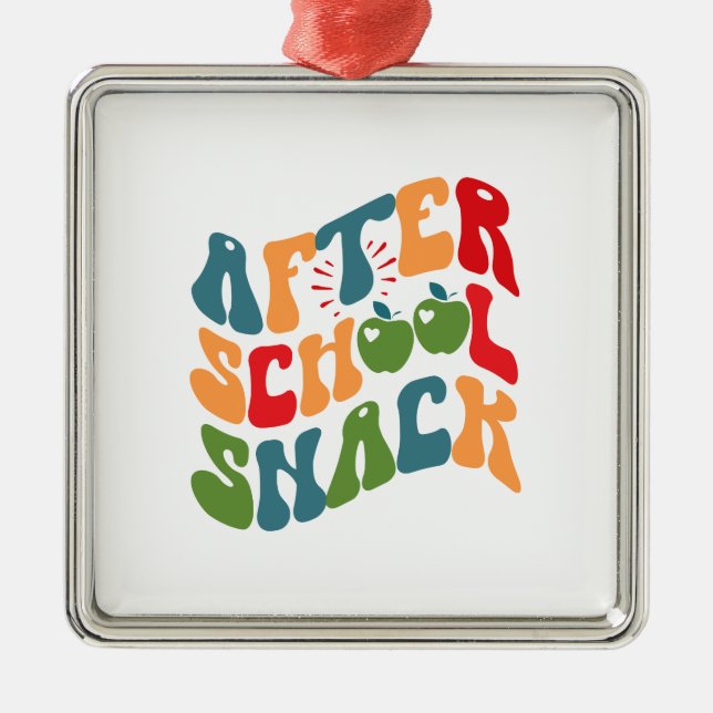 After School Snack Metal Ornament (Front)
