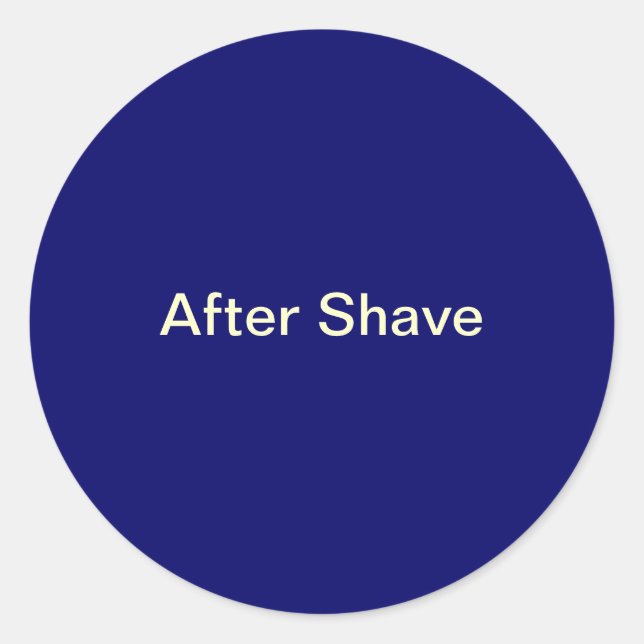 After Shave Labels/ Classic Round Sticker (Front)