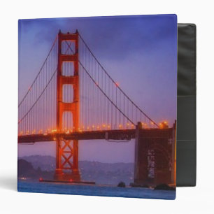 After sunset out at Baker Beach 3 Ring Binder
