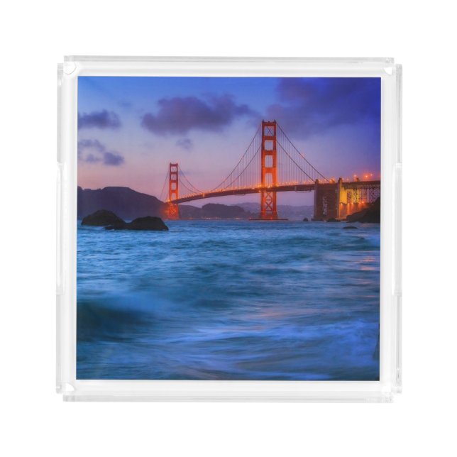 After sunset out at Baker Beach Acrylic Tray (Front)