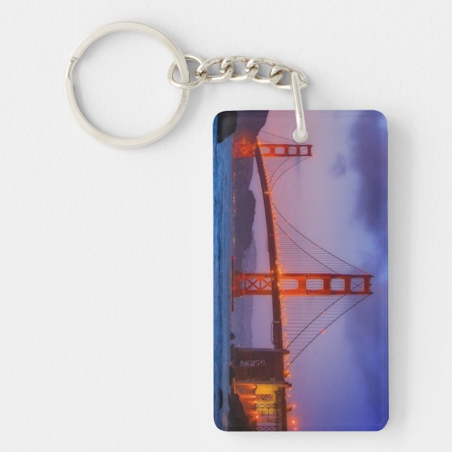 After sunset out at Baker Beach Keychain (Front)